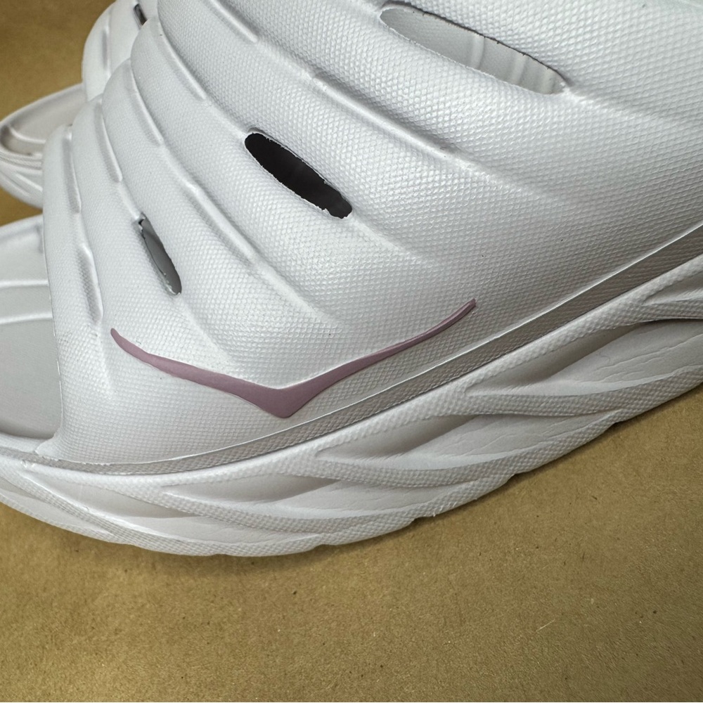 HOKA ORA RECOVERY SLIDE - LILAC MARBLE/ELDERBERRY M9/W11 - Picture 6 of 7